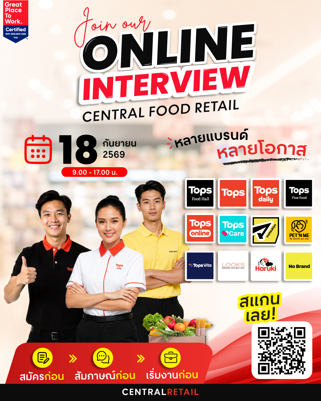 Online interview Central Food Retail