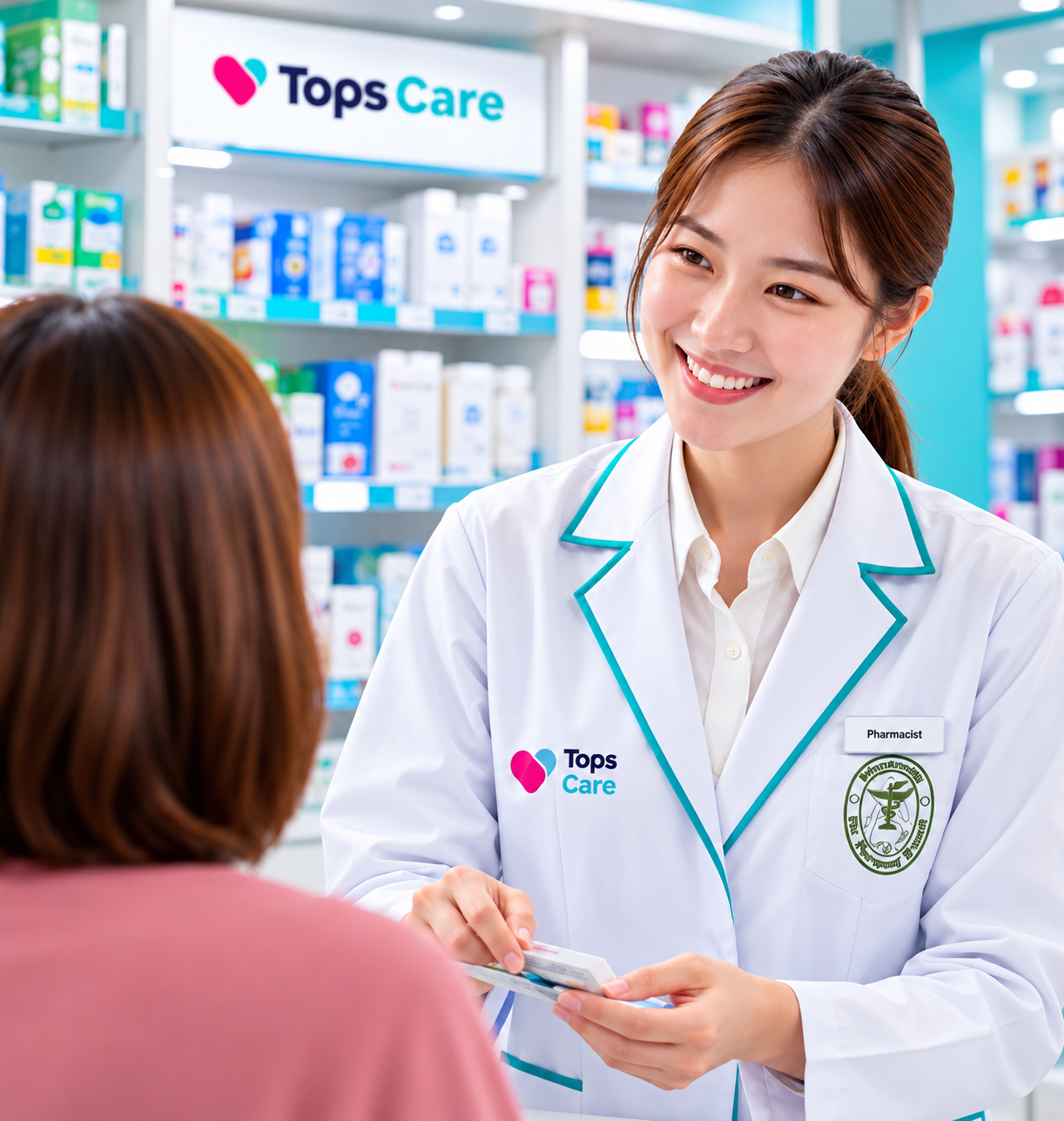 เภสัชกร Tops Care ให้คำแนะนำลูกค้า